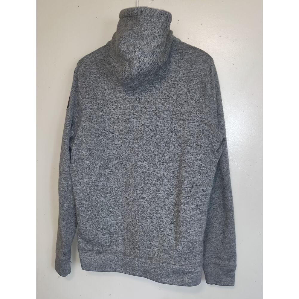 Hollister Sherpa Sweater Gray Hoodie Jacket ADULT L Skater Grunge Unisex - Picture 7 of 16